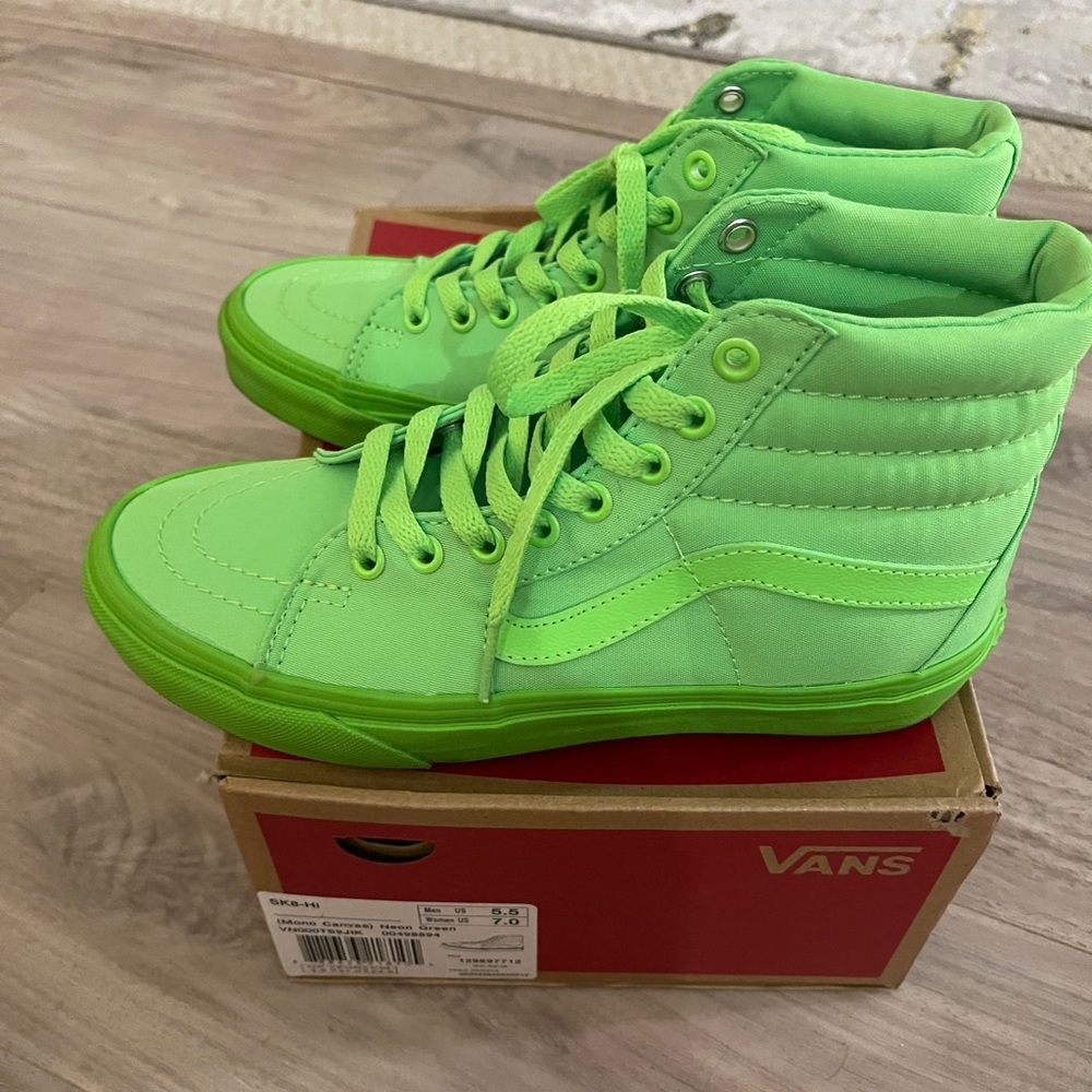 Vans Neon Green (Mono Canvas)